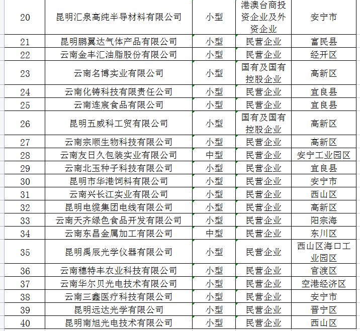 2022市級中小企業(yè)培育提升專項名單(圖2)